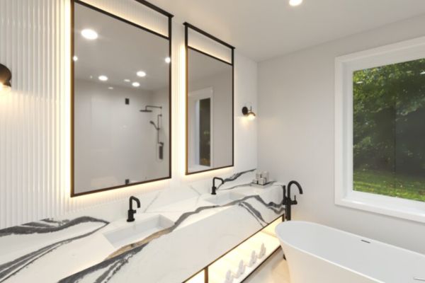 bath tub installation