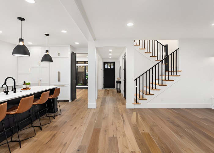 Hardwood flooring installation in Bothell